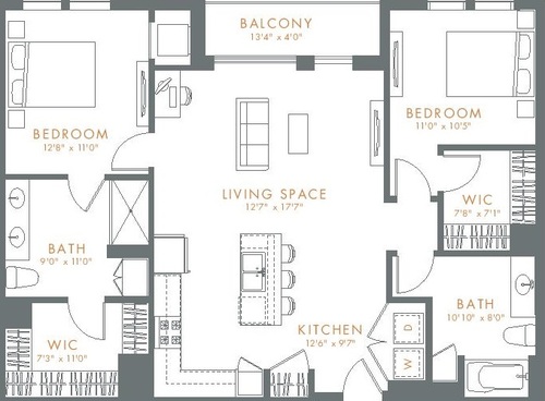 Chicago Suburbs Floor Plan Furnished Apartments